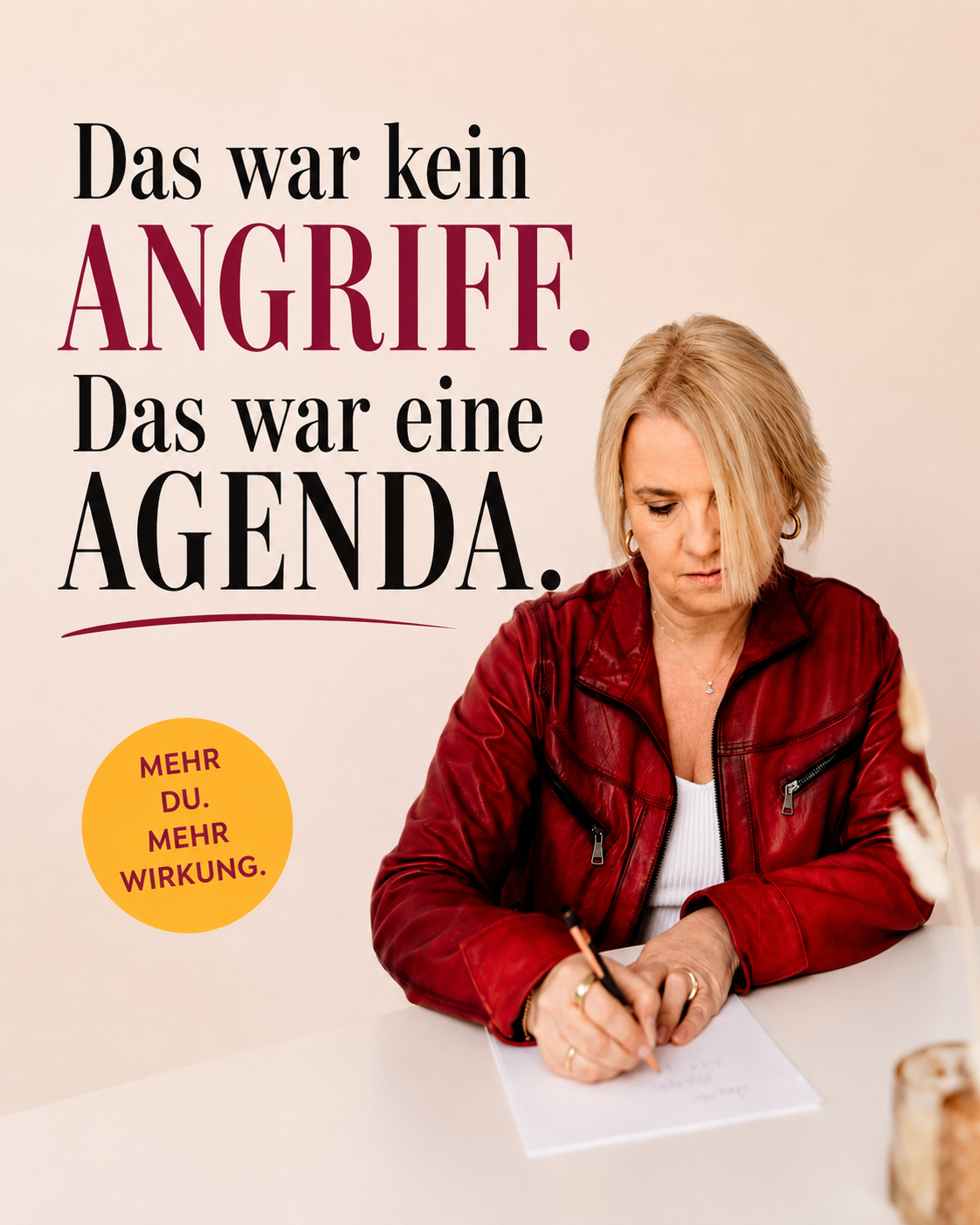 Das war kein Angriff. Das war eine Agenda